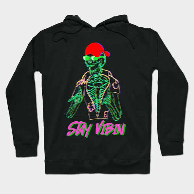 Stay Vibin 2 Hoodie by Art by Some Beach